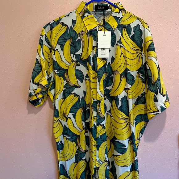 SSLR Shirts Mens Banana Dress Shirt Poshmark